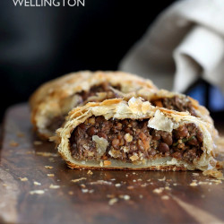 Vegan Wellington With Lentils, Mushrooms, Walnuts, Veggies