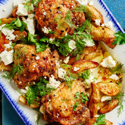 Sheet-pan Lemon Chicken And Potatoes