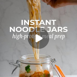 Miso Gochujang Tofu Noodle Jar Meal Prep
