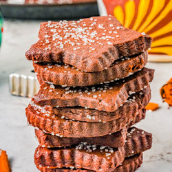 Mexican Chocolate Shortbread Cookies