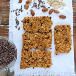 Apple Almond Sweet Potato Granola Bars