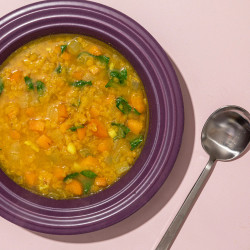 Brothy Red Lentil Soup With Carrots