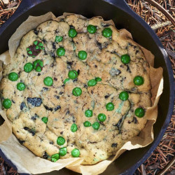 Dutch Oven Mint Chocolate Cookie Bars