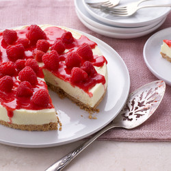Mary Berry easy White Chocolate And Raspberry Cheesecake