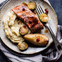 Maple Glazed Salmon.