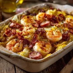 Viral Cabbage Boil Shrimp, Sausage, And Bacon