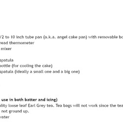 Earl Grey Chiffon Cake