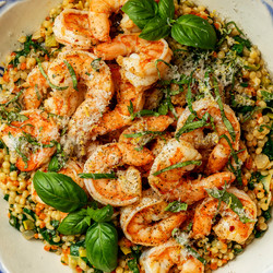 Shrimp And Pearl Couscous