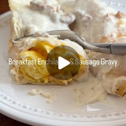 Breakfast Enchiladas And Sausage Gravy