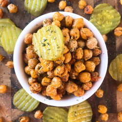 Dill Pickle Roasted Chickpeas