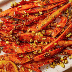 Butter-roasted Carrots With Za’atar And Pomegranate Molasses