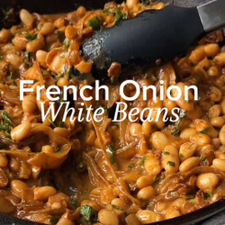 Creamy French Onion White Beans
