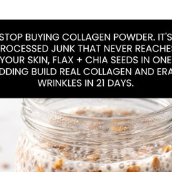 Overnight Collagen-boosting Flaxseed And Chia Seed Drink