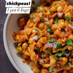 Cajun Orzo Chickpeas