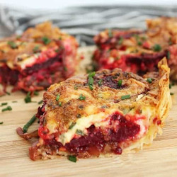 Beetroot &amp; Gorgonzola Tart