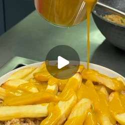 Egg Fried Rice With Chips And Chinese Curry Sauce