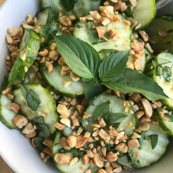 Thai Basil Cucumber Salad