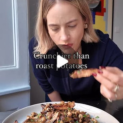Roasted Jerusalem Artichokes With Hazelnut Salsa