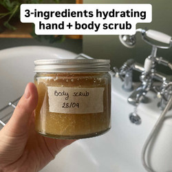 Homemade Natural Hand + Body Scrub