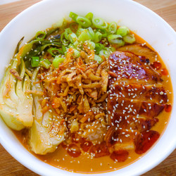 Coconut Miso Rice Bowl With Honey-glazed Soy Chicken