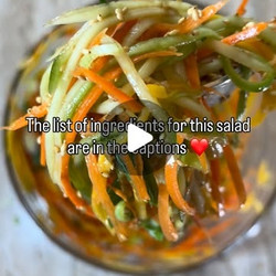 Carrot Cucumber Mango Salad