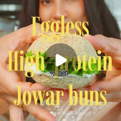 Eggless High-protein Jowar Buns
