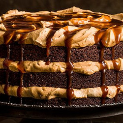 Chocolate And Burnt Butterscotch Layer Cake