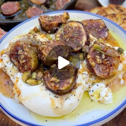 Smoky Fig Bruschetta With Burrata And Rosemary Hot Honey