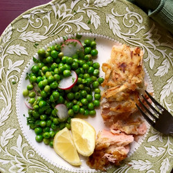 Dijon Potato Crusted Salmon