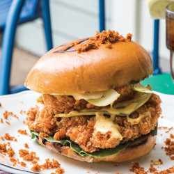 Crawfish Boil Hot Fried Chicken Sandwich