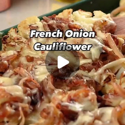 Cheesy French Onion Cauliflower