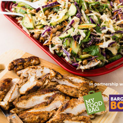 Low Carb Chicken Chop Salad With Creamy Harissa Yoghurt