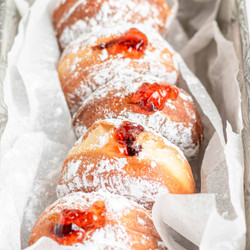 Fresh Homemade Jelly-filled Donuts