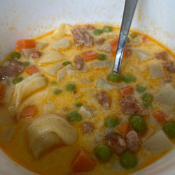 Creamy Sausage Tortellini Soup
