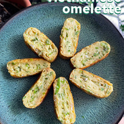 Vegan Vietnamese Omelette - Trứng Chiên Chay