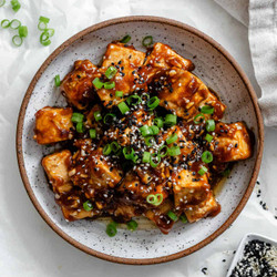 Sticky Sesame Tofu