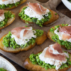 Spring Pea Crostini