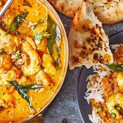 Coconut &amp; Turmeric Seafood Curry With Curry Leaf, Garlic &amp; Chilli Drizzle