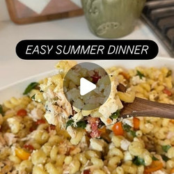Hot Honey Feta Pasta Salad