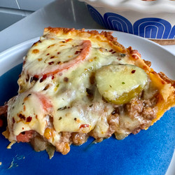 Tortilla Cheeseburger Pie