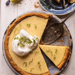 Double Stuffed Vanilla Key Lime Pie