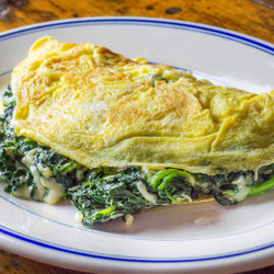 Florentine Omelette With Spinach And Cheese Recipe