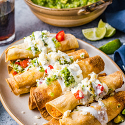 Air Fryer Chicken Taquitos