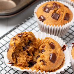 Chocolate Chunk Banana Muffins