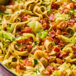 Polish Fried Cabbage &amp; Noodles (haluski)