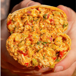 Buffalo Chicken Chickpea Salad
