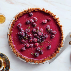 Cranberry-lime Pie