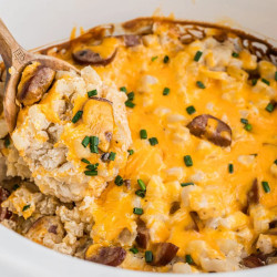 Slow Cooker Kielbasa Hashbrown Casserole