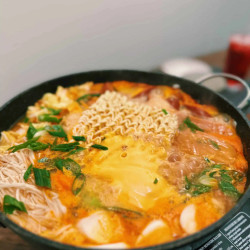 Korea's Favorite Hotpot: Budae Jjigae Korean Army Stew