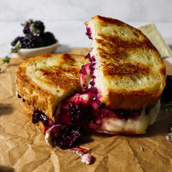 Blackberry Balsamic And Brie Grilled Cheese